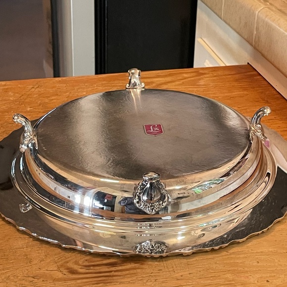 Vintage Silver Serving Pie Plate - Picture 5 of 5